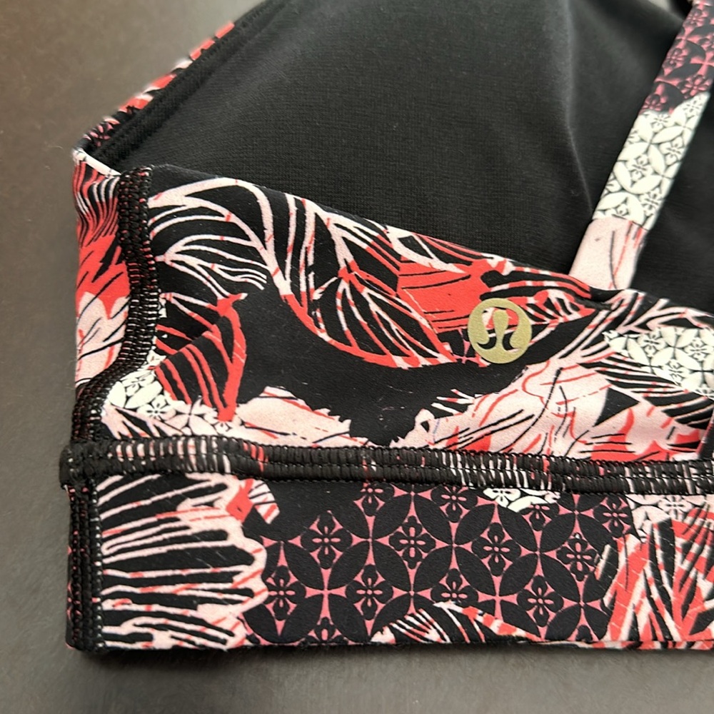 Lululemon Rare Floral Print Nulux Lunar New Year Energy Bra - Picture 5 of 6